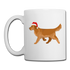 Holiday Golden Retriever-Coffee/Tea Mug - white